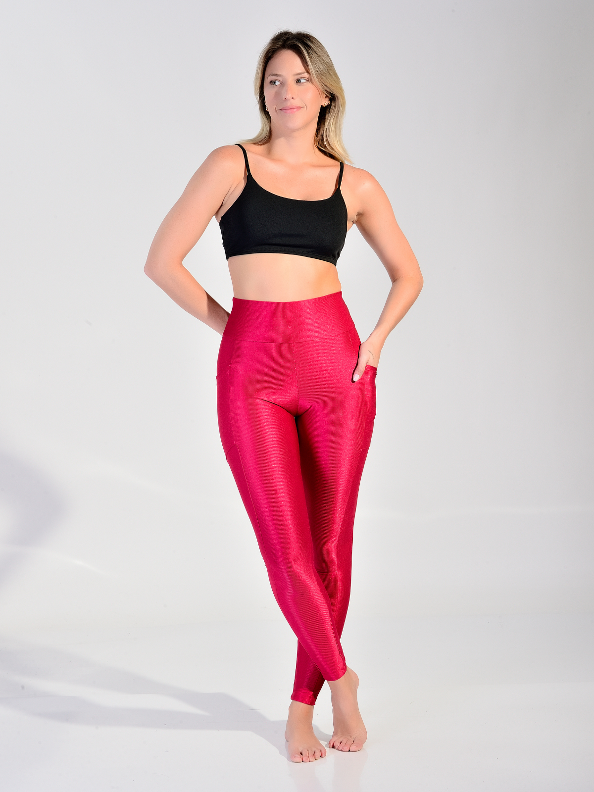 LEGGING COM BOLSO HALF SHINE